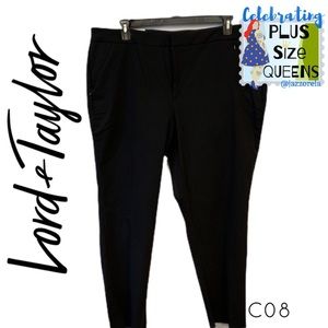 NWT L&T Black “Kelly Slim” Slacks (C08)